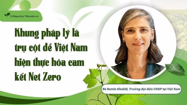 Bà Ramla Khalidi, Trưởng đại diện UNDP tại Việt Nam cho rằng, Việt Nam thể hiện quyết tâm trong việc thúc đẩy hành động ứng phó với biến đổi khí hậu cả trong nước và quốc tế.