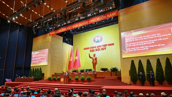 Quang cảnh phiên khai mạc Đại hội đại biểu toàn quốc lần thứ XIV Đảng Cộng sản Việt Nam. (Ảnh: DUY LINH)