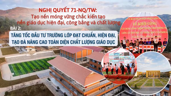 Tăng tốc đầu tư trường lớp đạt chuẩn, hiện đại, tạo đà nâng cao toàn diện chất lượng giáo dục