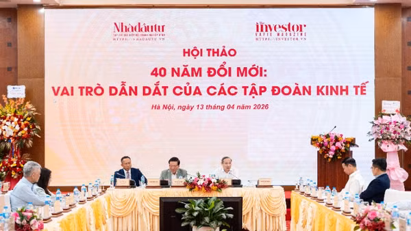 Hội thảo "40 năm Đổi mới: Vai trò dẫn dắt của các tập đoàn kinh tế" được tổ chức chiều 13/4 tại Hà Nội.
