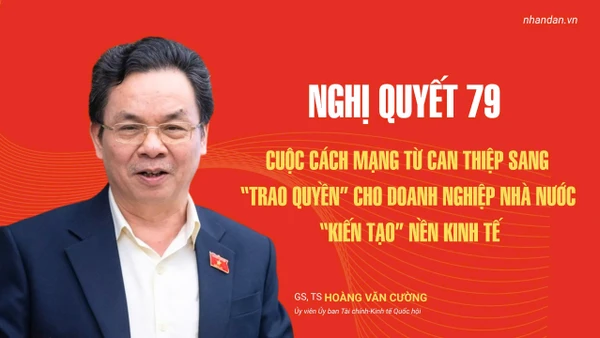 GS, TS Hoàng Văn Cường khẳng định: Nghị quyết 79 tái định vị kinh tế nhà nước ở vai trò là “trụ cột” và dẫn dắt, mở đường cho toàn bộ nền kinh tế.