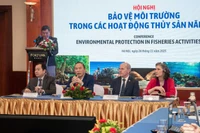 Các đại biểu chủ trì Hội nghị. (Ảnh: UNDP)