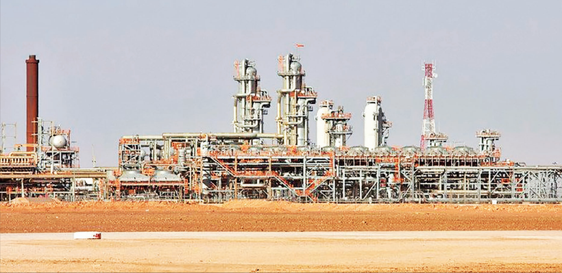 Một cơ sở khai thác khí đốt của Algeria.