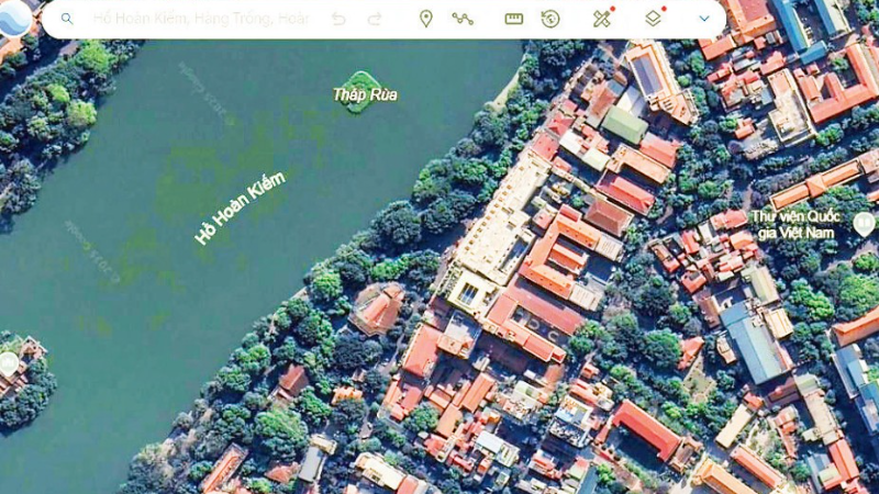Công nghệ viễn thám trên ứng dụng Google Earth có hình ảnh phân giải cao, hỗ trợ hiệu quả công tác quy hoạch và quản lý hạ tầng hiện đại.