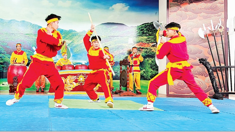 Biểu diễn võ nhạc Tây Sơn.