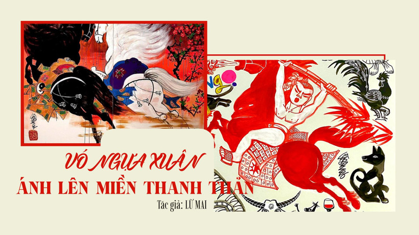 Vó ngựa xuân ánh lên miền thanh thản