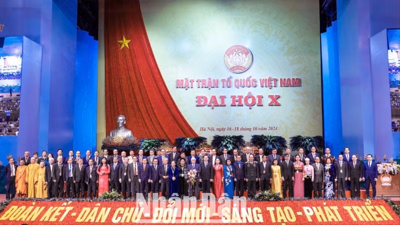 Đại hội đại biểu toàn quốc Mặt trận Tổ quốc Việt Nam lần thứ X.