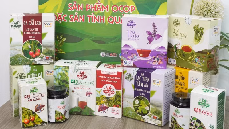Các sản phẩm nông nghiệp hữu cơ của An Xuân được sản xuất tại tỉnh Quảng Trị.