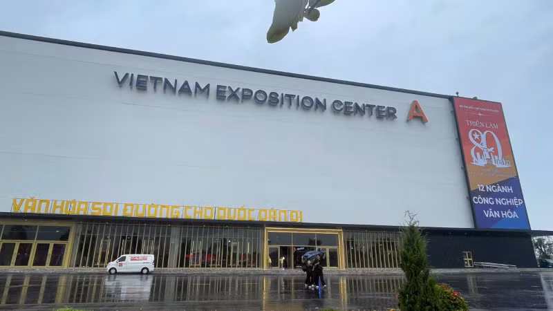 Không gian giới thiệu 12 lĩnh vực của ngành công nghiệp văn hóa Việt Nam. 