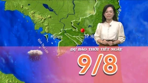 [Video] Dự báo thời tiết ngày 9/8/2025: Bắc Bộ và Trung Bộ nắng nóng