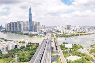 Thành phố Hồ Chí Minh năng động, phát triển. (Ảnh: THẾ ANH)