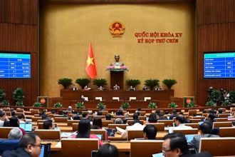 Quốc hội thông qua Luật sửa đổi, bổ sung một số điều của Bộ luật Tố tụng hình sự. (Ảnh: QH.