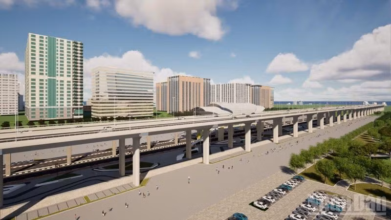 Phối cảnh dự án Đại lộ-cảnh quan sông Hồng.