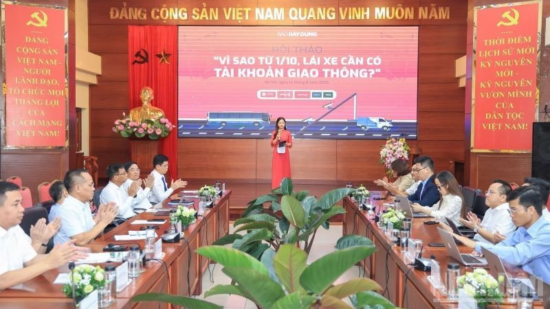 Quang cảnh Hội thảo “Vì sao từ 1/10, lái xe cần có tài khoản giao thông?", ngày 14/8.