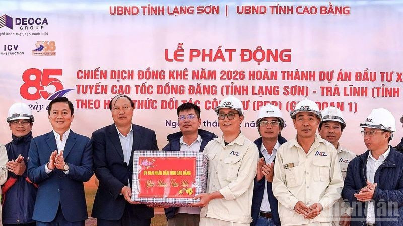 Phát động chiến dịch Đông Khê năm 2026 phấn đấu hoàn thành dự án đường cao tốc Đồng Đăng-Trà Lĩnh vào dịp sinh nhật Bác Hồ tới đây.