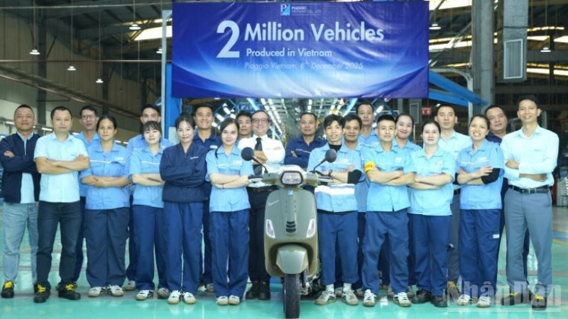 Piaggio Việt Nam chính thức công bố xuất xưởng chiếc xe thứ 2 triệu tại Nhà máy Piaggio Phú Thọ.
