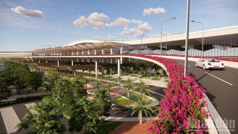 Cảnh quan Nhà ga T2 Cảng Hàng không quốc tế Phú Quốc.