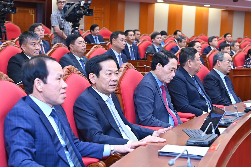 Các đại biểu tham dự phiên bế mạc Hội nghị. (Ảnh: ĐĂNG KHOA) a8-bnd-4981.jpg