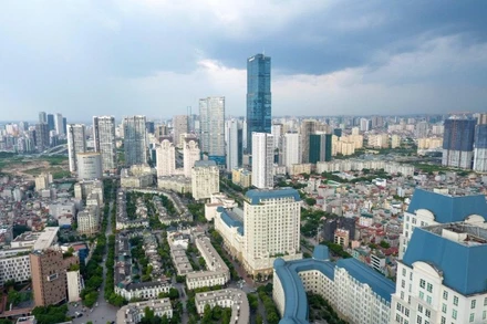 Một góc đô thị phía tây của Hà Nội. (Ảnh: DUY LINH)