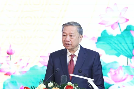 Tổng Bí thư Tô Lâm phát biểu tại lễ kỷ niệm.