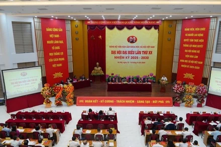 Đại hội đại biểu lần thứ XX, nhiệm kỳ 2025-2030 của Đảng bộ Viện Hàn lâm Khoa học xã hội Việt Nam.
