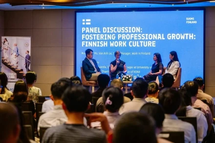 Một sự kiện giới thiệu cơ hội việc làm tại Phần Lan cho thanh niên Việt Nam. (Ảnh: Đại sứ quán Phần Lan tại Việt Nam)