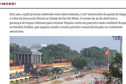Truyền thông quốc tế ấn tượng về không khí hào hùng trên Quảng trường Ba Đình