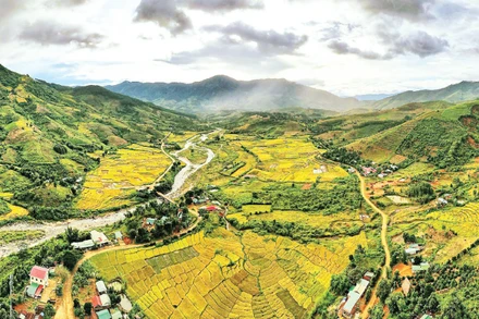 Một góc xã Tu Mơ Rông, tỉnh Quảng Ngãi.