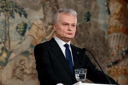 Tổng thống Litva Gitanas Nauseda. (Ảnh: Tân Hoa Xã)