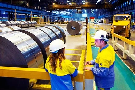 Thép của châu Âu là một mặt hàng bị Mỹ áp thuế nhập khẩu cao. (Ảnh: REUTERS)