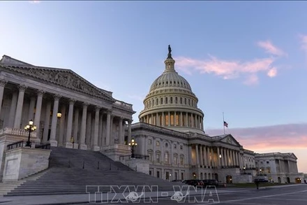 Tòa nhà Quốc hội Mỹ ở Washington DC. (Ảnh minh họa: THX/TTXVN)