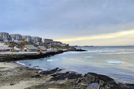 Quang cảnh thành phố Nuuk, Greenland. (Ảnh: THX/TTXVN)