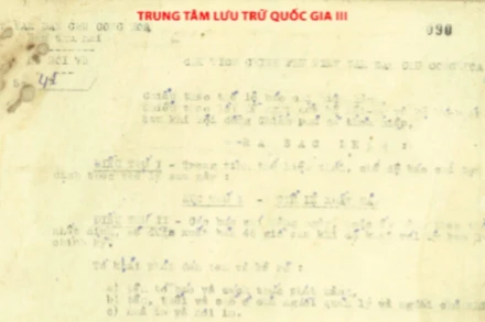 Nguồn: Trung tâm Lưu trữ quốc gia III