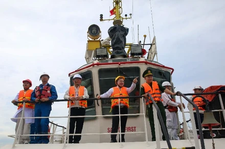 Lãnh đạo BSR và đại diện lãnh đạo các đơn vị liên quan trực tiếp giám sát cuộc diễn tập.