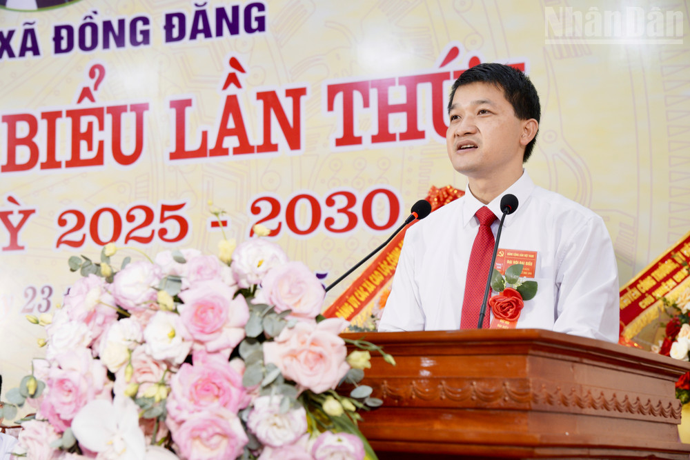 Đồng chí Trịnh Tiến Duy, Tỉnh ủy viên, Bí thư Đảng ủy xã Đồng Đăng, tỉnh Lạng Sơn nhiệm kỳ 2025-2030. ndo_tr_img-0037.jpg