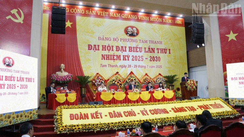 Đại hội Đại biểu lần thứ 1 phường Tam Thanh, nhiệm kỳ 2025 - 2030.