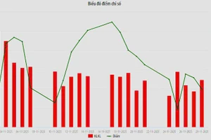 Giao dịch của nhà đầu tư nước ngoài đối với cổ phiếu niêm yết ghi nhận xu hướng giảm mạnh so với tháng trước.