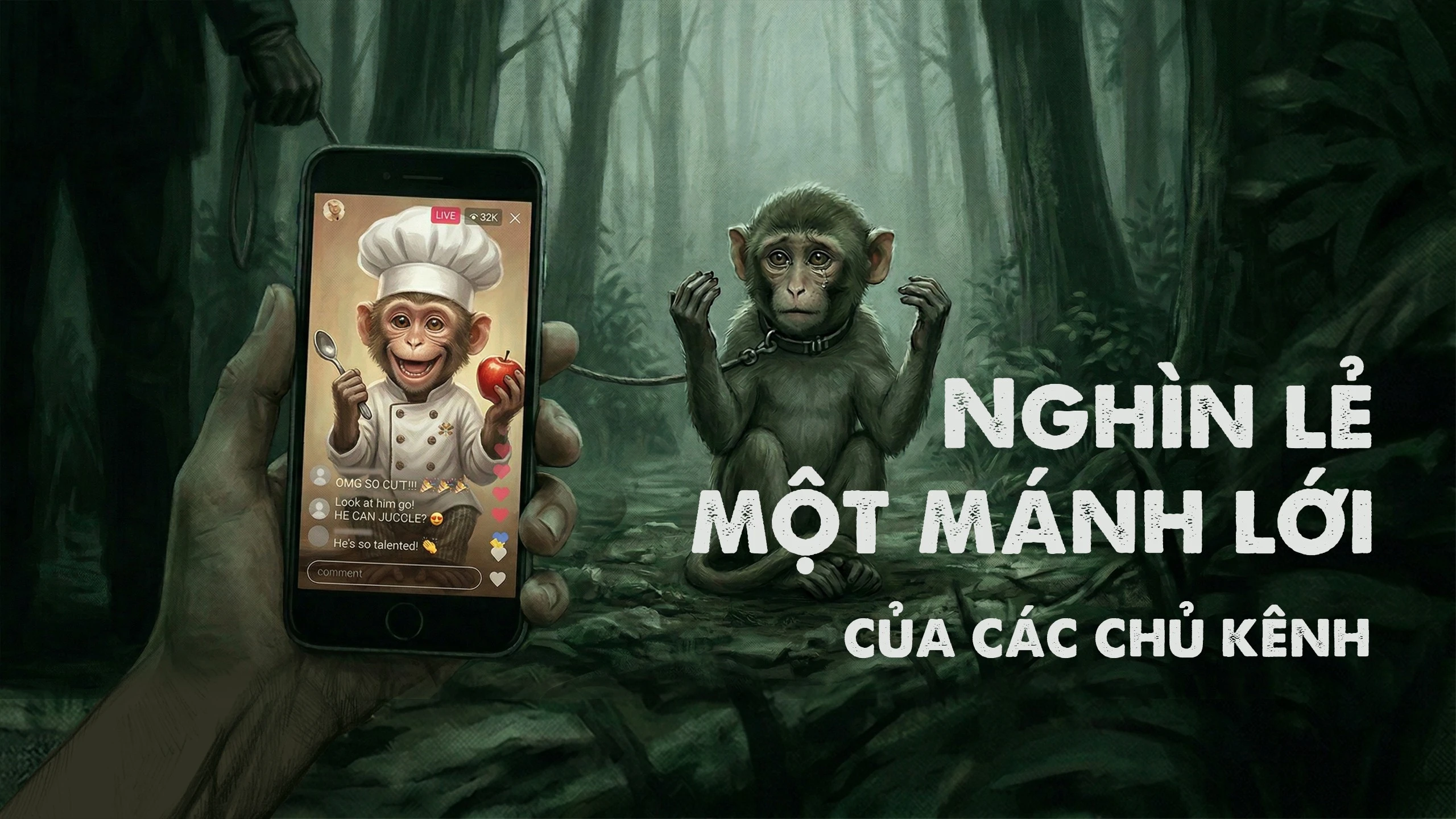 Bóc Trần Đường Dây Nuôi Nhốt Khỉ Trái Phép Để Sản Xuất Video Kiếm Tiền Tỷ