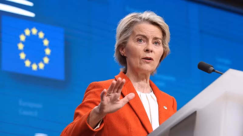Chủ tịch Ủy ban châu Âu Ursula von der Leyen. (Ảnh: THX/TTXVN)