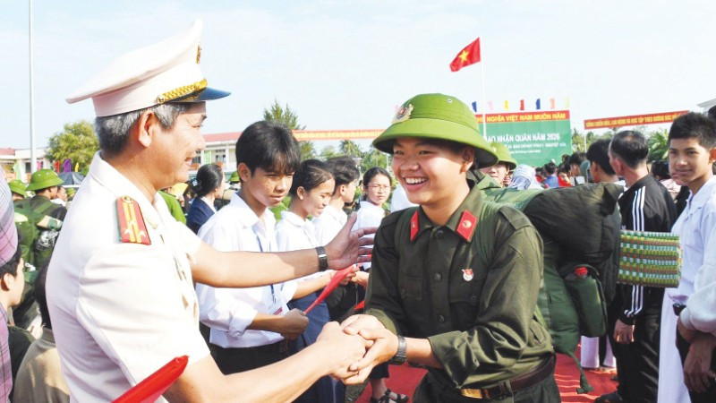 Niềm vui và tự hào khi trúng tuyển nghĩa vụ Công an nhân dân.