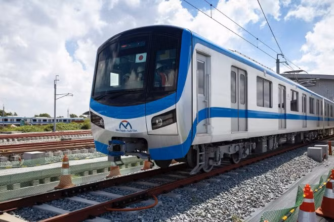 Khu vực depot, tuyến Metro số 1 Bến Thành-Suối Tiên. (Ảnh: VÕ LÊ)