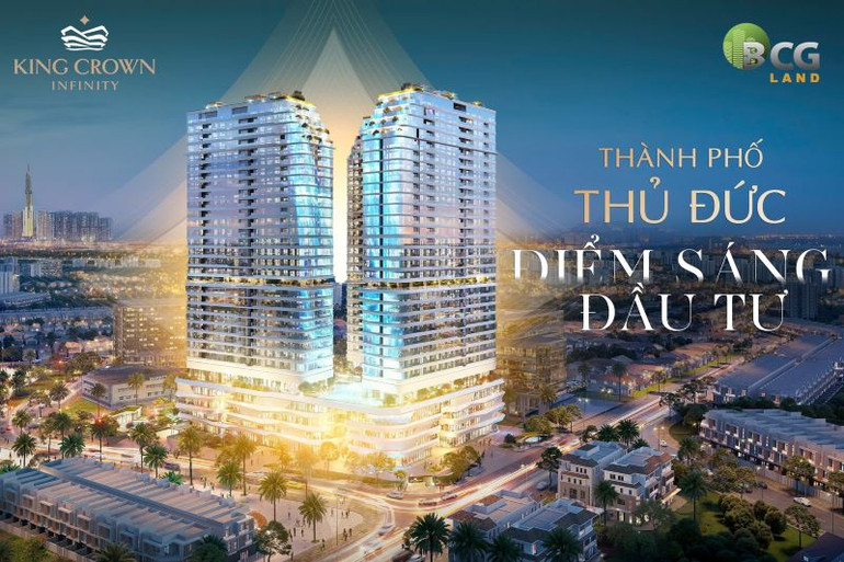 Dự án King Crown Infinity tọa lạc tại trung tâm thành phố Thủ Đức đang là một trong những điểm sáng đầu tư hàng đầu