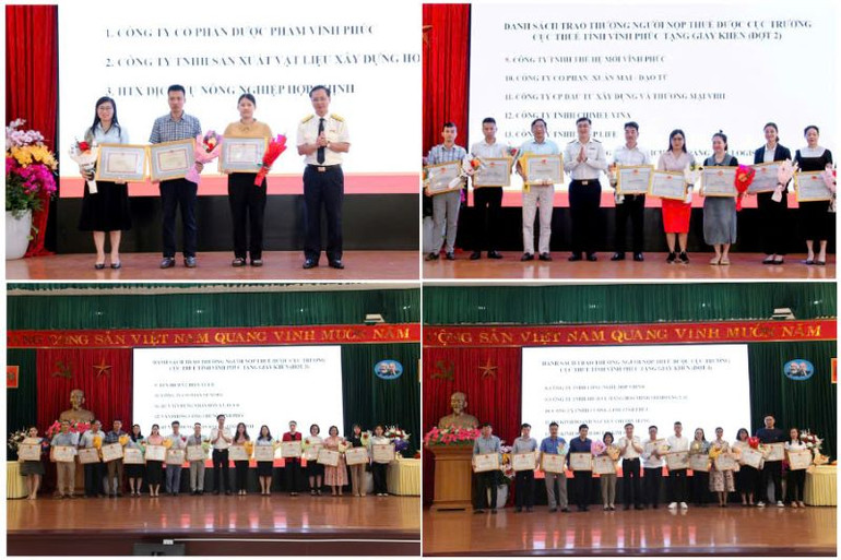 Người nộp thuế được tuyên dương do đã có thành tích trong thực hiện chính sách pháp luật thuế