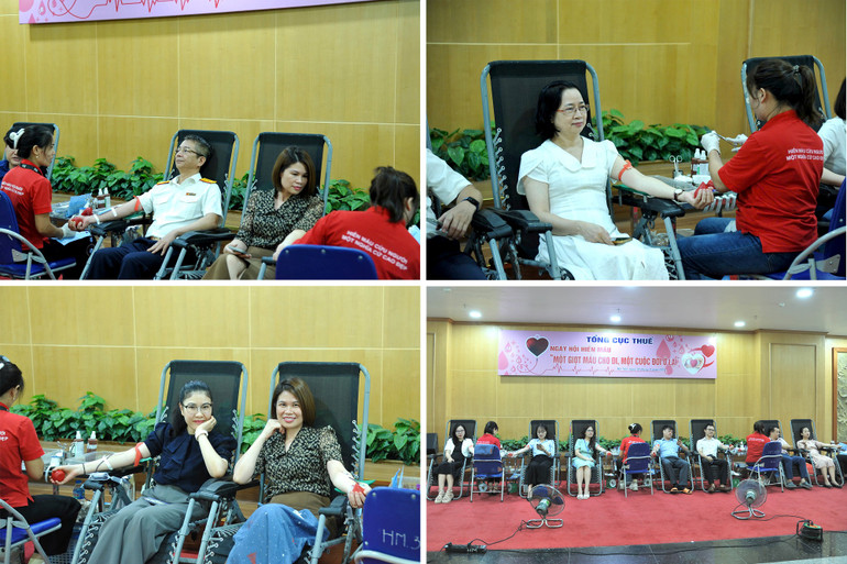 Đông đảo cán bộ, công chức, viên chức và người lao động cơ quan Tổng cục tham gia hiến máu trong sáng ngày 20/9