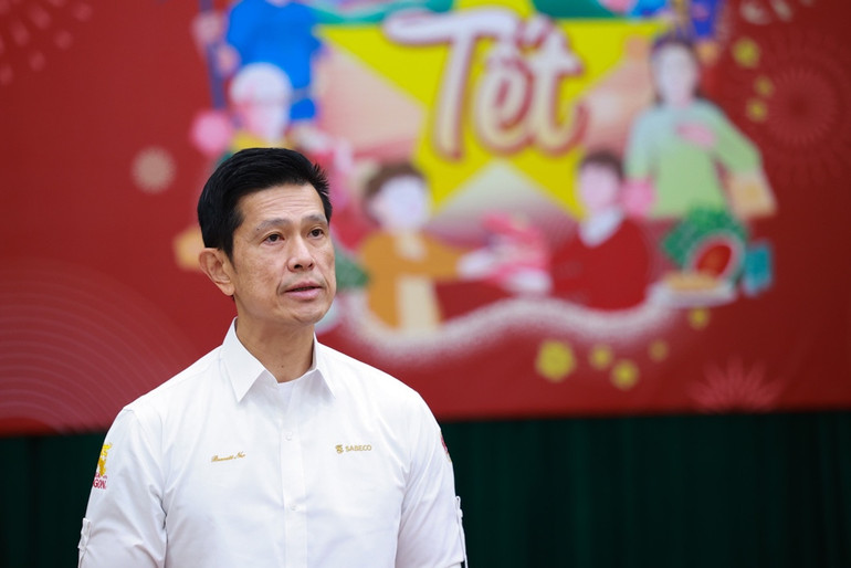 Ông Bennett Neo-Tổng Giám đốc SABECO, cho biết, chương trình "Cùng nhau làm Tết" nhằm tôn vinh những đóng góp của lực lượng lao động cho sự phát triển kinh tế-xã hội của Việt Nam