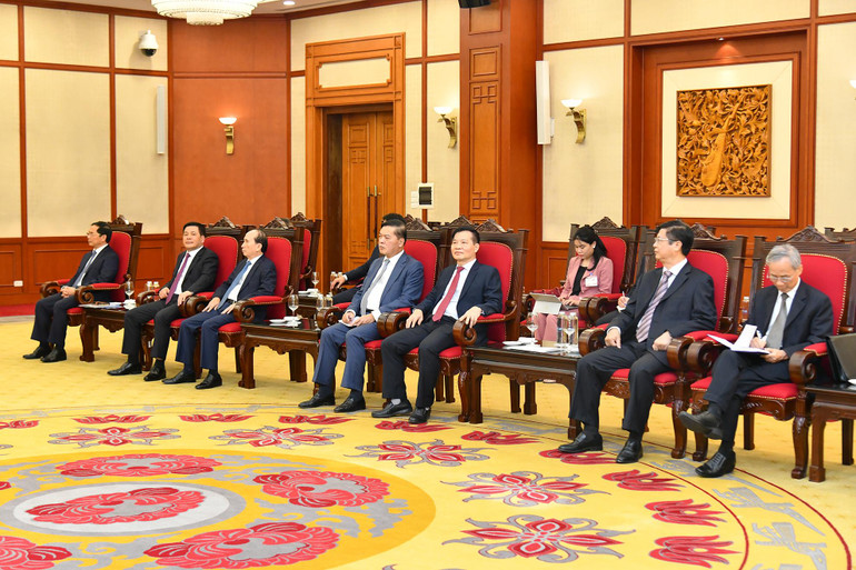 [Ảnh] Tổng Bí thư Nguyễn Phú Trọng tiếp Tổng thống Cộng hòa Singapore Halimah Yacob ảnh 6