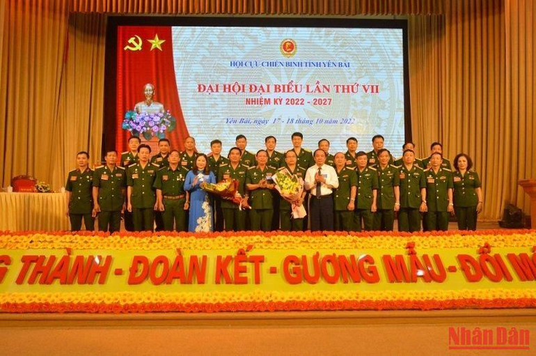 Ban Chấp hành Hội Cựu chiến binh tỉnh Yên Bái nhiệm kỳ 2022-2027 ra mắt.