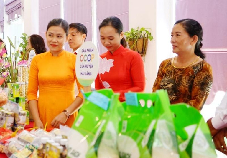 Các sản phẩm OCOP của huyện Hải Lăng.