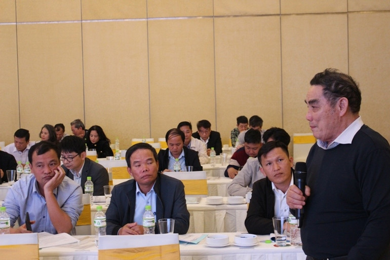 Hiệp hội nuôi trồng thủy sản phát biểu tại hội nghị.