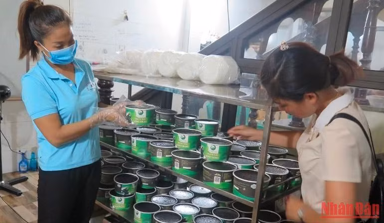 Cơ sở sản xuất hộ kinh doanh Hà Thị Tuyết Nhung, ở thị trấn Thất Khê (Tràng Định), mỗi ngày sản xuất chế biến hơn 2.000 hộp thạch ăn liền phục vụ các địa phương trong và ngoài tỉnh. Cơ sở sản xuất hộ kinh doanh Hà Thị Tuyết Nhung, ở thị trấn Thất Khê (Tràng Định), mỗi ngày sản xuất chế biến hơn 2.000 hộp thạch ăn liền phục vụ các địa phương trong và ngoài tỉnh.